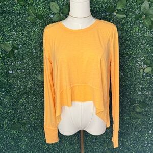 FP Movement Orange Tempo Long Sleeve Top NWOT